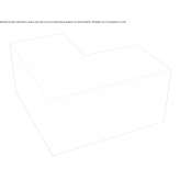 Modułowe siedzisko ławki QM Foam bez oparcia Massello
