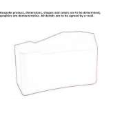 QM Foam modular bench seat without backrest Dubino