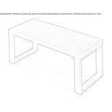Modułowa ławka z laminatu Sorengo
