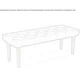 Fabric bench without backrest Jamioulx
