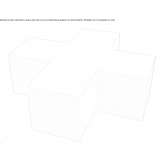 QM Foam modular bench seat without backrest Massello
