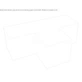 Modułowe siedzisko ławki QM Foam bez oparcia Massello