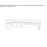 Corner oak bench with backrest Audorf