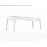 Bench seats made of wooden veneer Mazatan