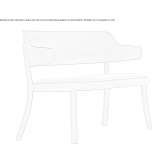 Solid wood bench with backrest Quilcas