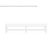 Oak bench with footrest Kymina