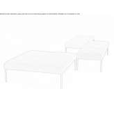 Upholstered modular bench Spongano