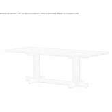 Rectangular wooden dining table Velva