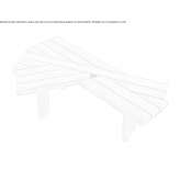 Solid wood table/desk Cheval