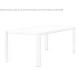 Rectangular dining table made of solid wood Althofen