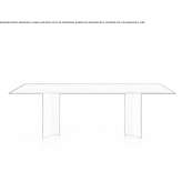 Rectangular, reconstructed stone table Pitesti