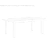 Extendable wooden table Carcar