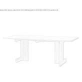 Rectangular wooden dining table Eruh