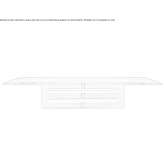 Rectangular wooden table for the living room Norheim