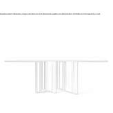 Rectangular dining table in a modern style Weipa