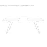 Extendable wooden table Erlen