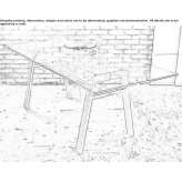 Rectangular table made of tempered glass Eschborn
