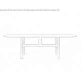Rectangular dining table Brucken