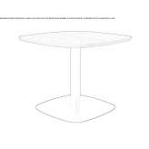 Square wooden dining table Cowley