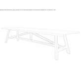 Rectangular dining table made of Carrara marble Idrizovo