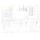 Extendable wooden dining table McGill