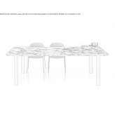 Dining table made of HPL Silt