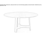 Round wooden table Exhall