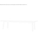 Extendable walnut table Angleur