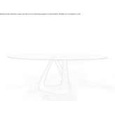 Round table made of wood and glass Mavrinci