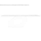 Rectangular glass table Silute