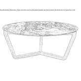 Dining table with wooden base Pollos