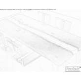 Rectangular wooden dining table Uzda
