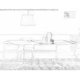 Owalny, marmurowy stół do jadalni Bosia