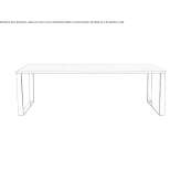 Rectangular wooden table Ault