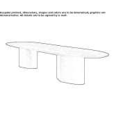 Oval wooden table Chapa