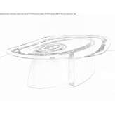 Glass table Bouville