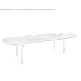 Table with painted metal base and glass top Zhitnevo