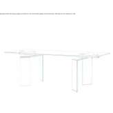 Extendable glass table Werndorf