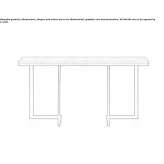 Wooden and extendable table/console table Warialda