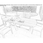 Prostokątny drewniany stół Paya