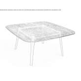 Wood and glass table Tous