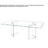 Glass table Sorigny