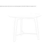Round table made of beech wood Turbaco