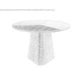Round table made of wooden veneer Bonython