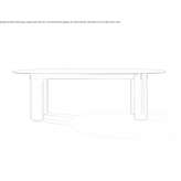 Oval table with a top made of glass and porcelain stoneware Veerle