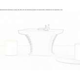 Wooden extendable table with height adjustment Mercurey