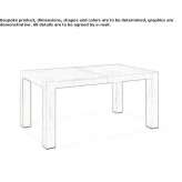 Rectangular table made of melamine-coated chipboard Imperia
