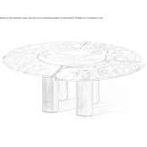 Round marble table Burlats