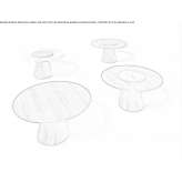 Round wooden dining table with Lazy Susan Estada