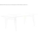 Rectangular wooden dining table Yauri